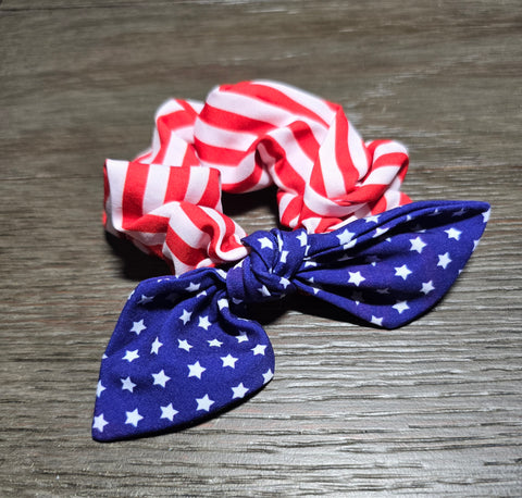 Stars & Stripes Knotted Scrunchies