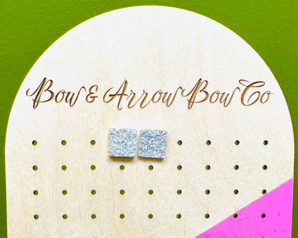 Silver Chunky Druzy Studs