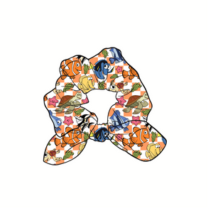 Nemo Swim Knotted Scrunchies