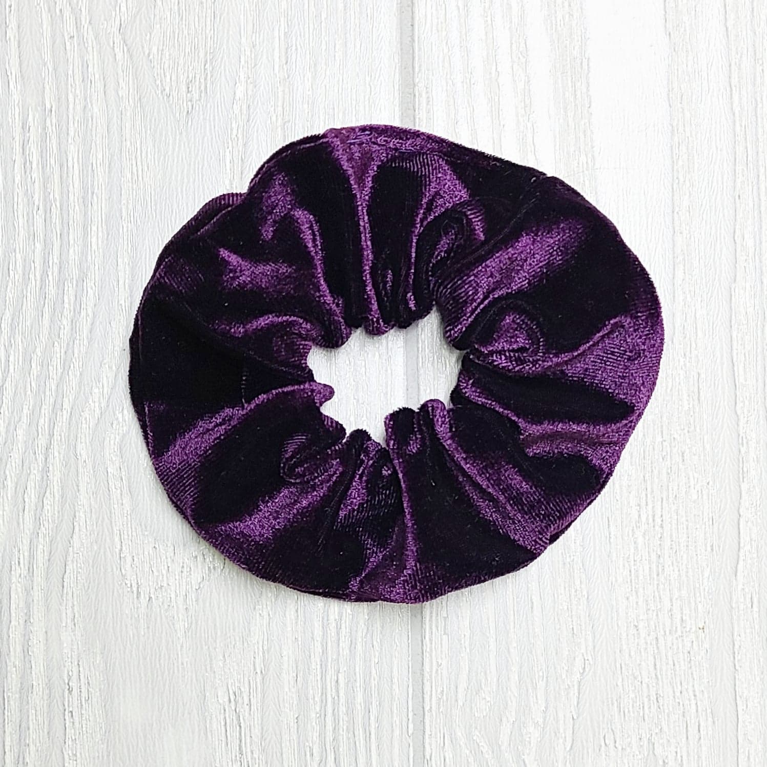 Plum Velvet Scrunchies