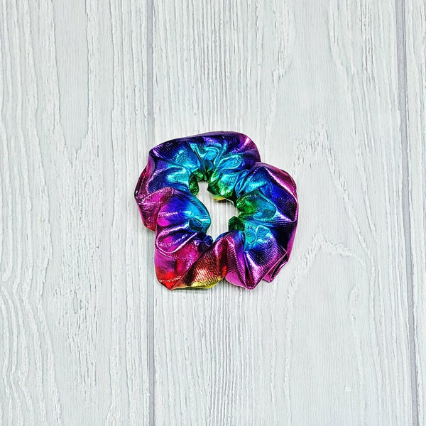 Rainbow Road Scrunchies