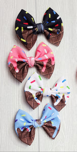 Chocolate Waffle Drip Cones
