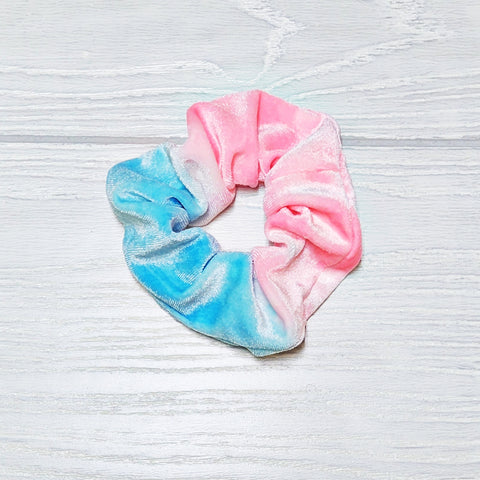 Cotton Candy Velvet Scrunchies