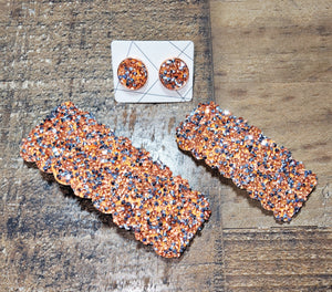 Bronze Chunky Sparkle Studs