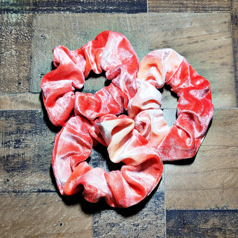 Strawberry Cream Velvet Scrunchies