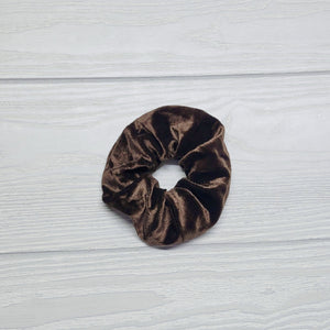 Chocolate Velvet Scrunchies