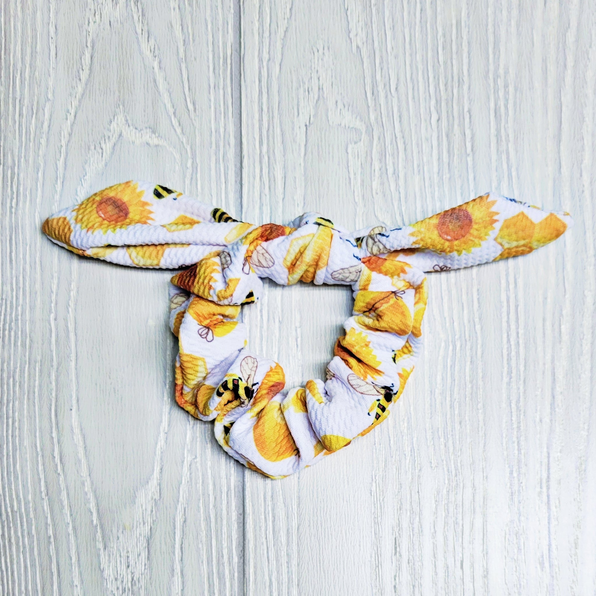 Knotted Honeybee Scrunchies