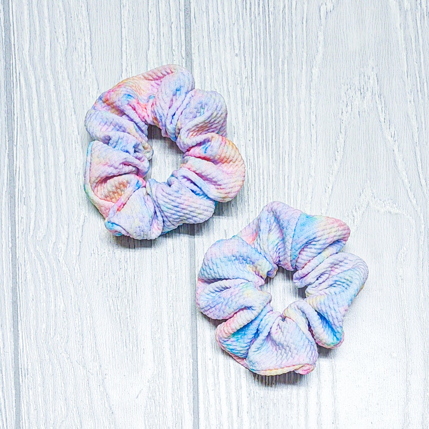 Pastel Swirl Scrunchies