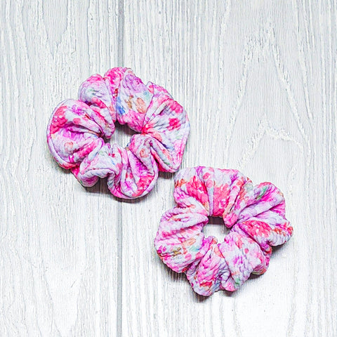 Spring Floral Scrunchies