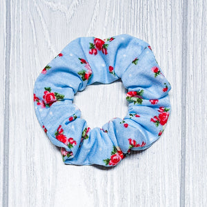 Blue Dot Bouquet Scrunchies