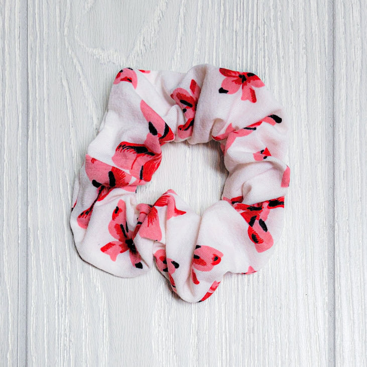 Hot Pink Hibiscus Scrunchies