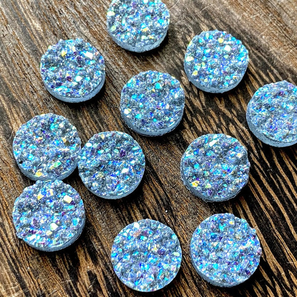 Rainbow Sparkle Druzy Studs