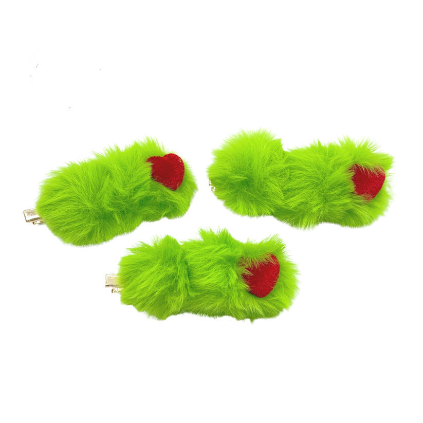 Gr!nchy Pom Pom Clips